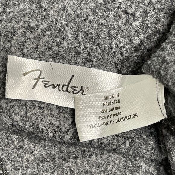 Fender Guitar Tailgate Sweatshirt Womens Medium Logo Graphic Dark Gray - Picture 5 of 9